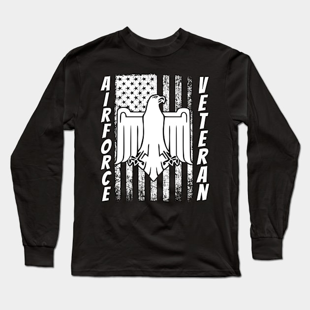 US Air Force veteran Long Sleeve T-Shirt by Fabled Rags 